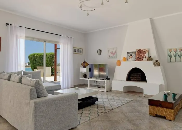 White With Open Lagoon View Villa